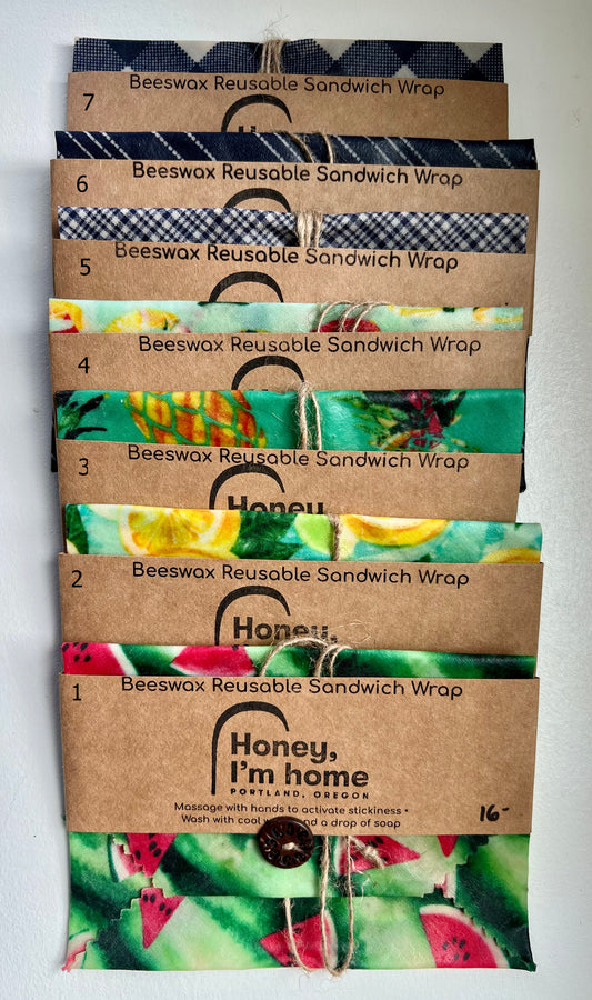Beeswax Reusable Sandwich Wrap