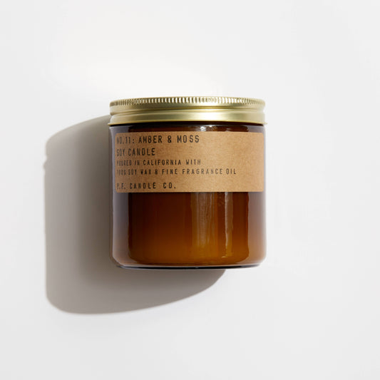 P.F. Candle Co. Amber & Moss - 12.5 oz Large Soy Candle