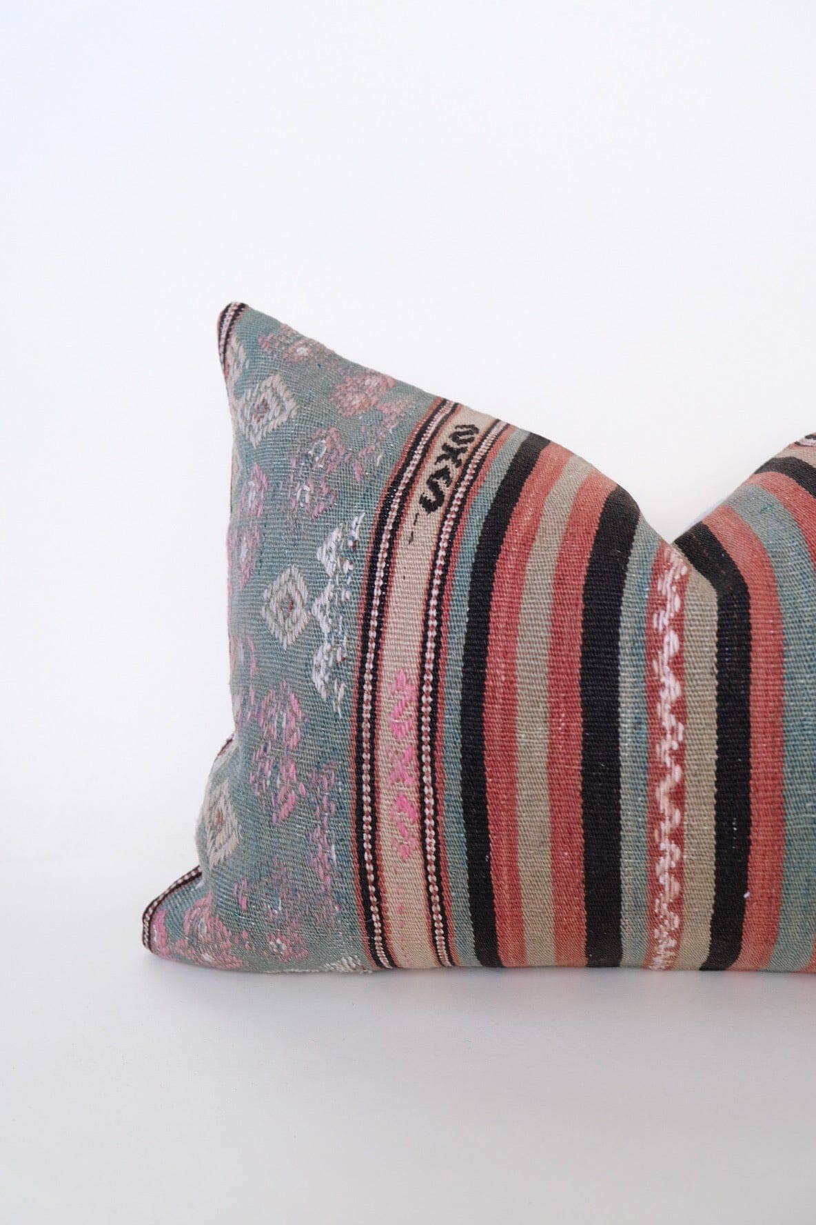 Vintage Rug turned Lumbar Pillow: 16 x 24