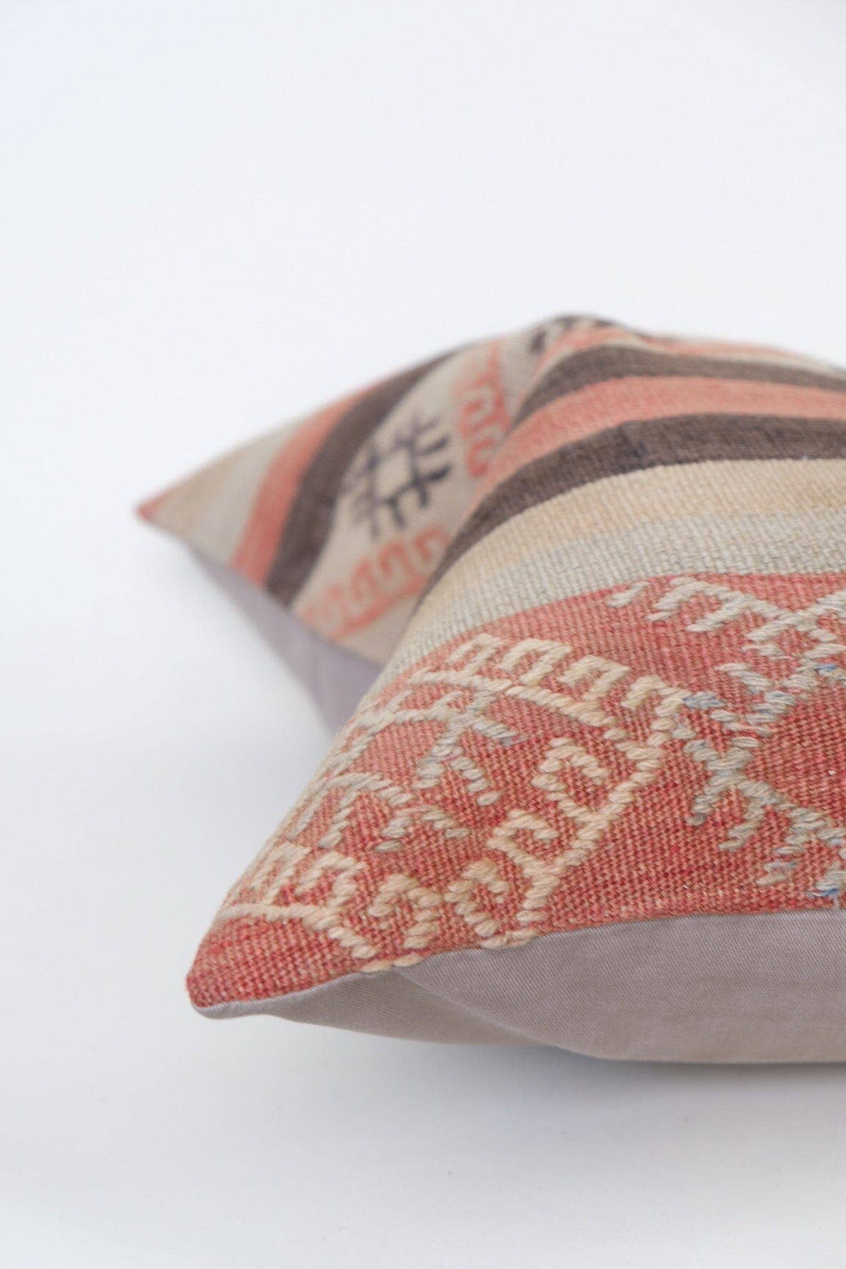 Vintage Rug turned Lumbar Pillow: 16 x 24