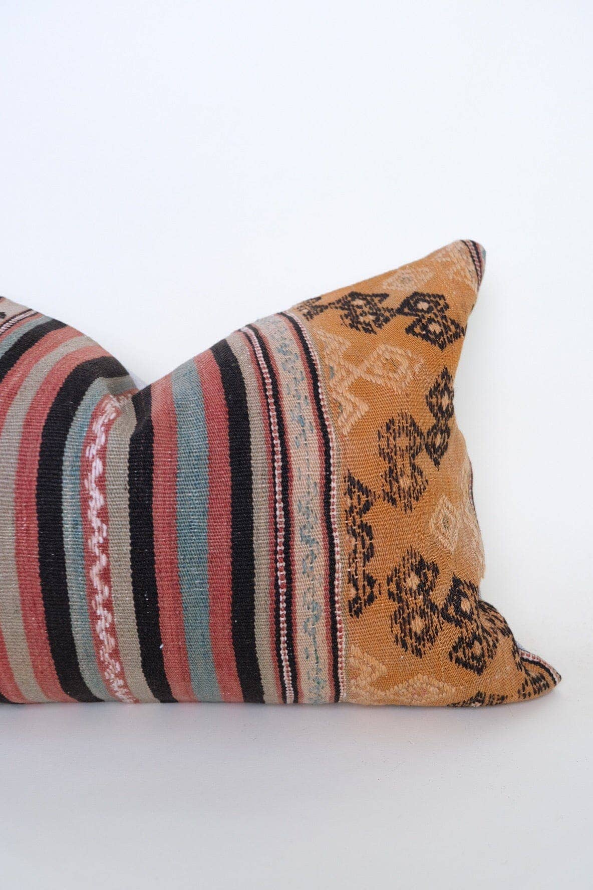 Vintage Rug turned Lumbar Pillow: 16 x 24