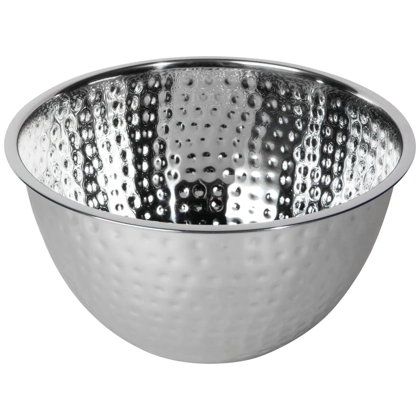 Hammered Steel Mixing Bowl: Large