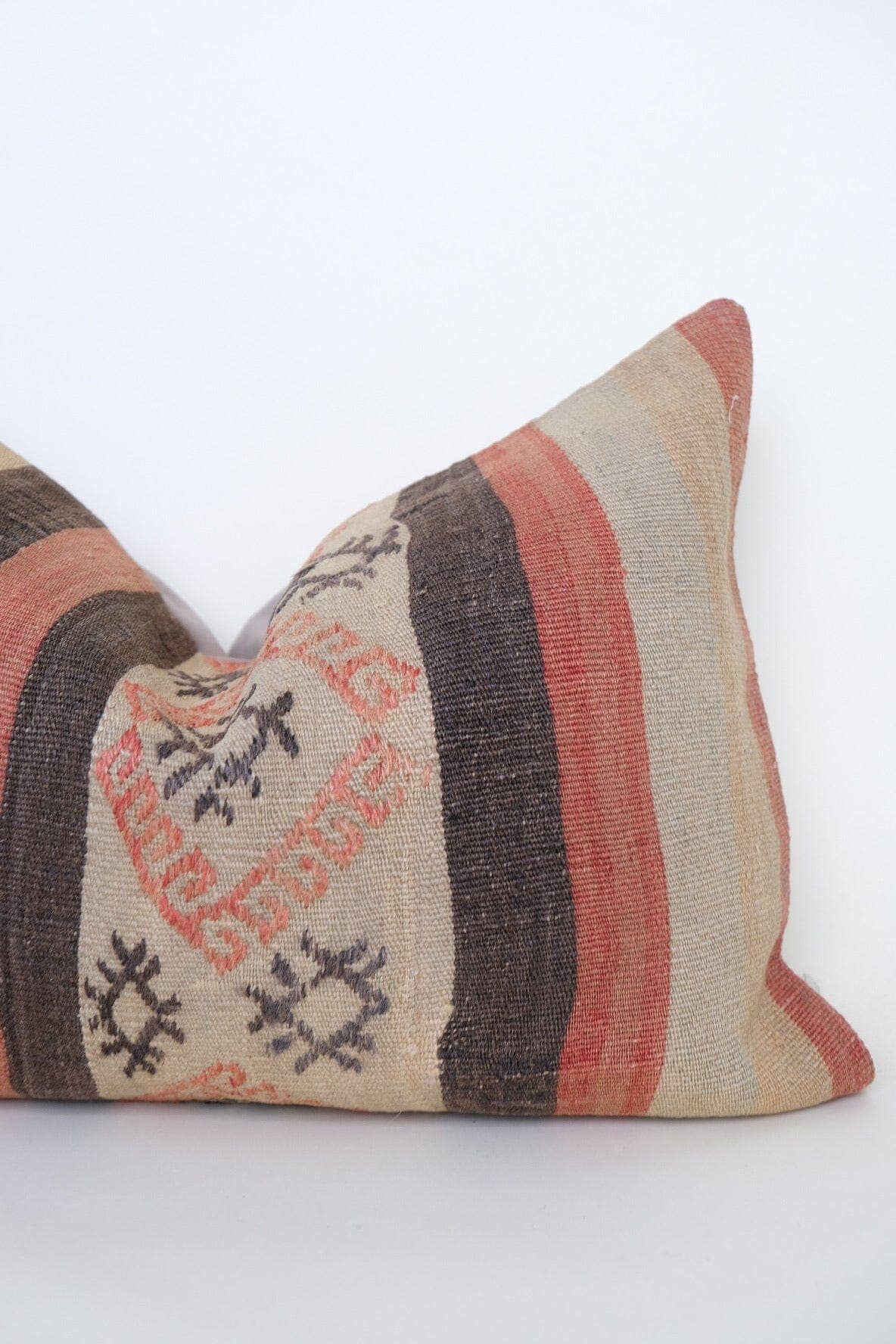 Vintage Rug turned Lumbar Pillow: 16 x 24