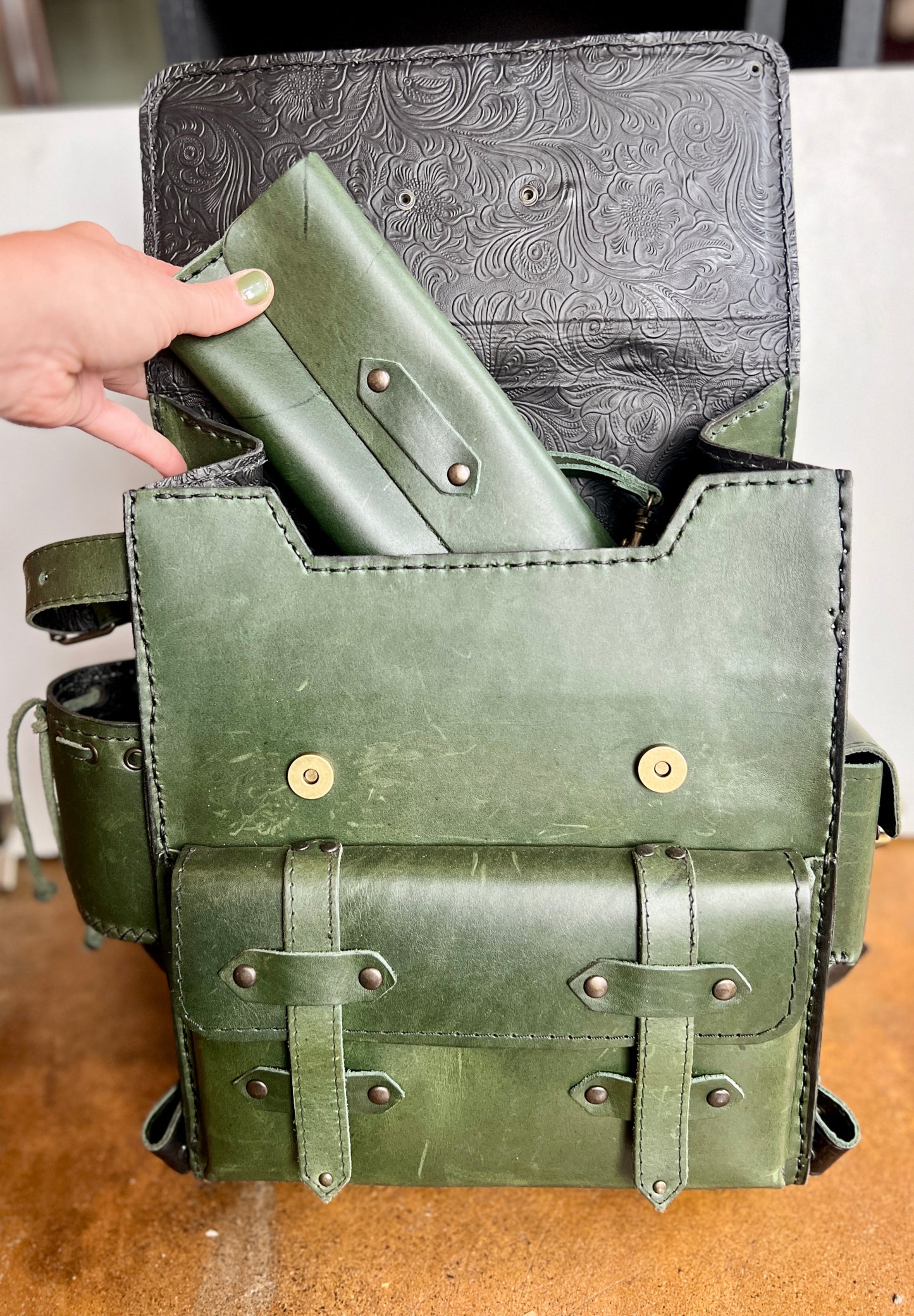 Artisanal Leather Backpack