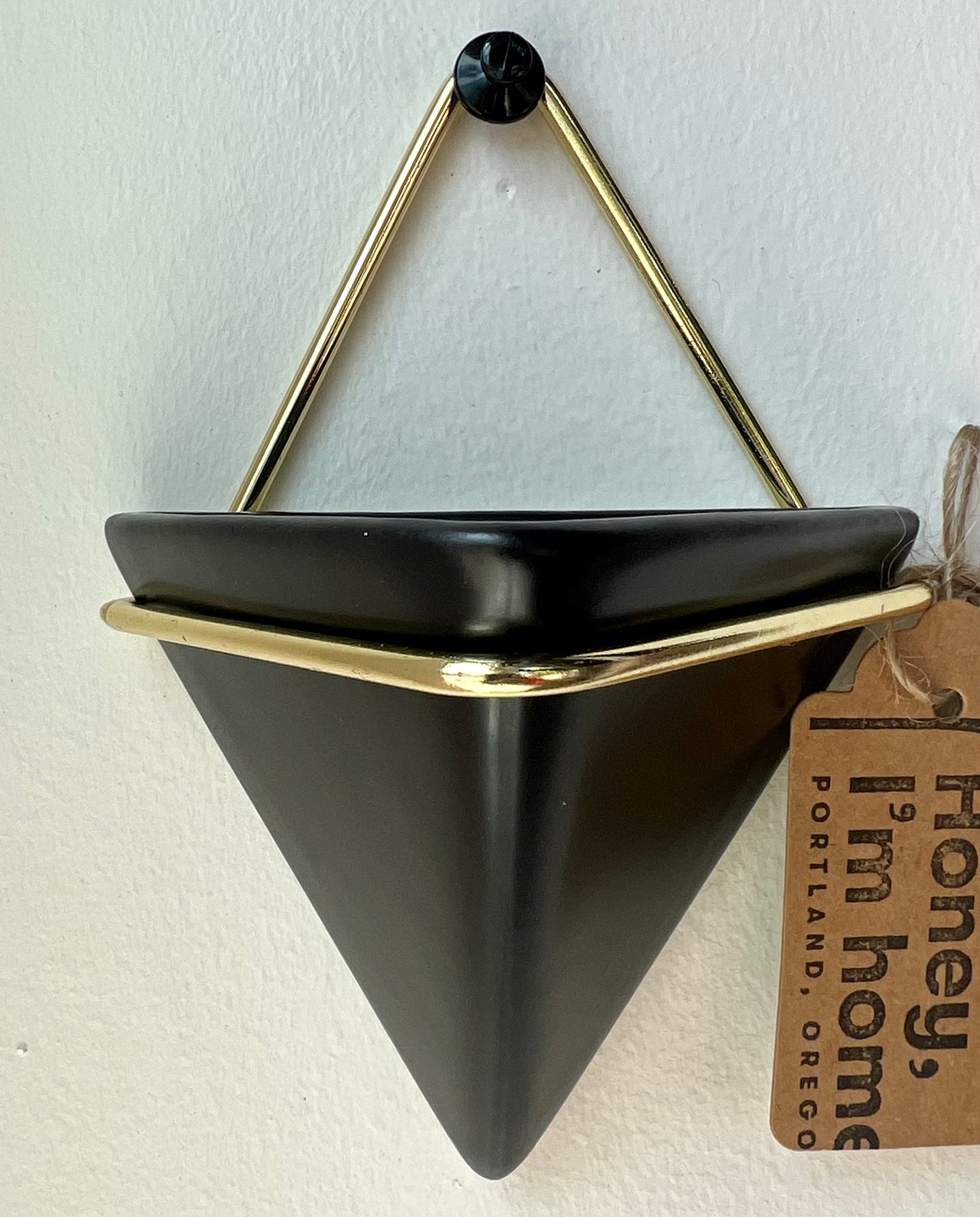 Triangle Ceramic Hanging Vase
