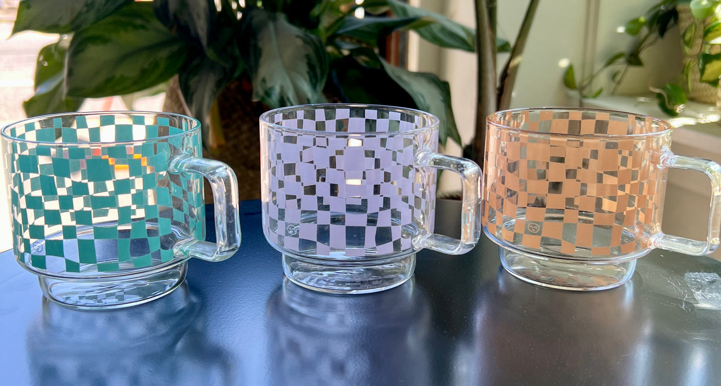 Checkered mugs