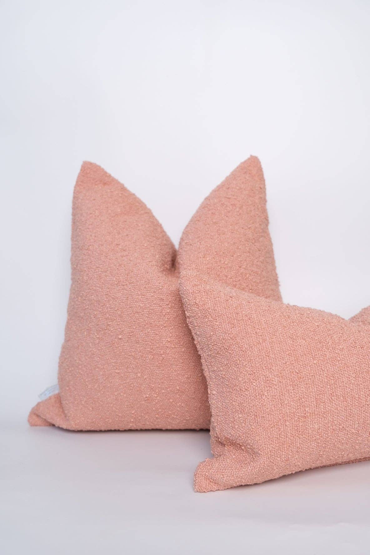 Boucle Pillow: Rose: 20" x 20"