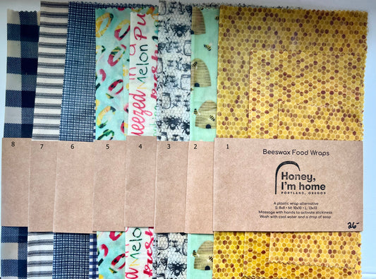Beeswax Reusable Wraps- 3 pack
