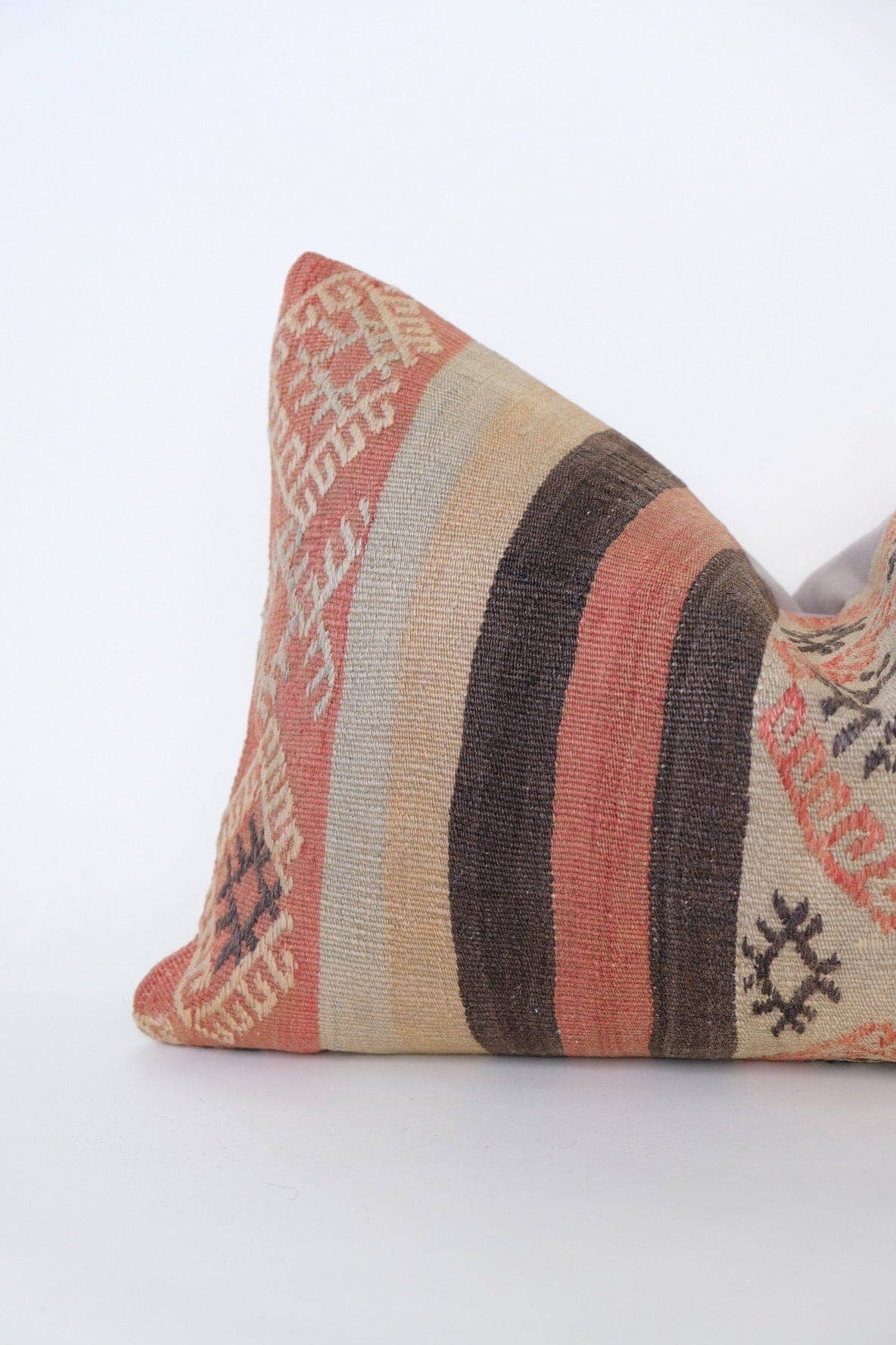 Vintage Rug turned Lumbar Pillow: 16 x 24