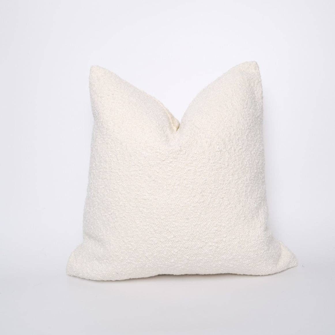 Boucle Pillow: Bone: 20" x 20"