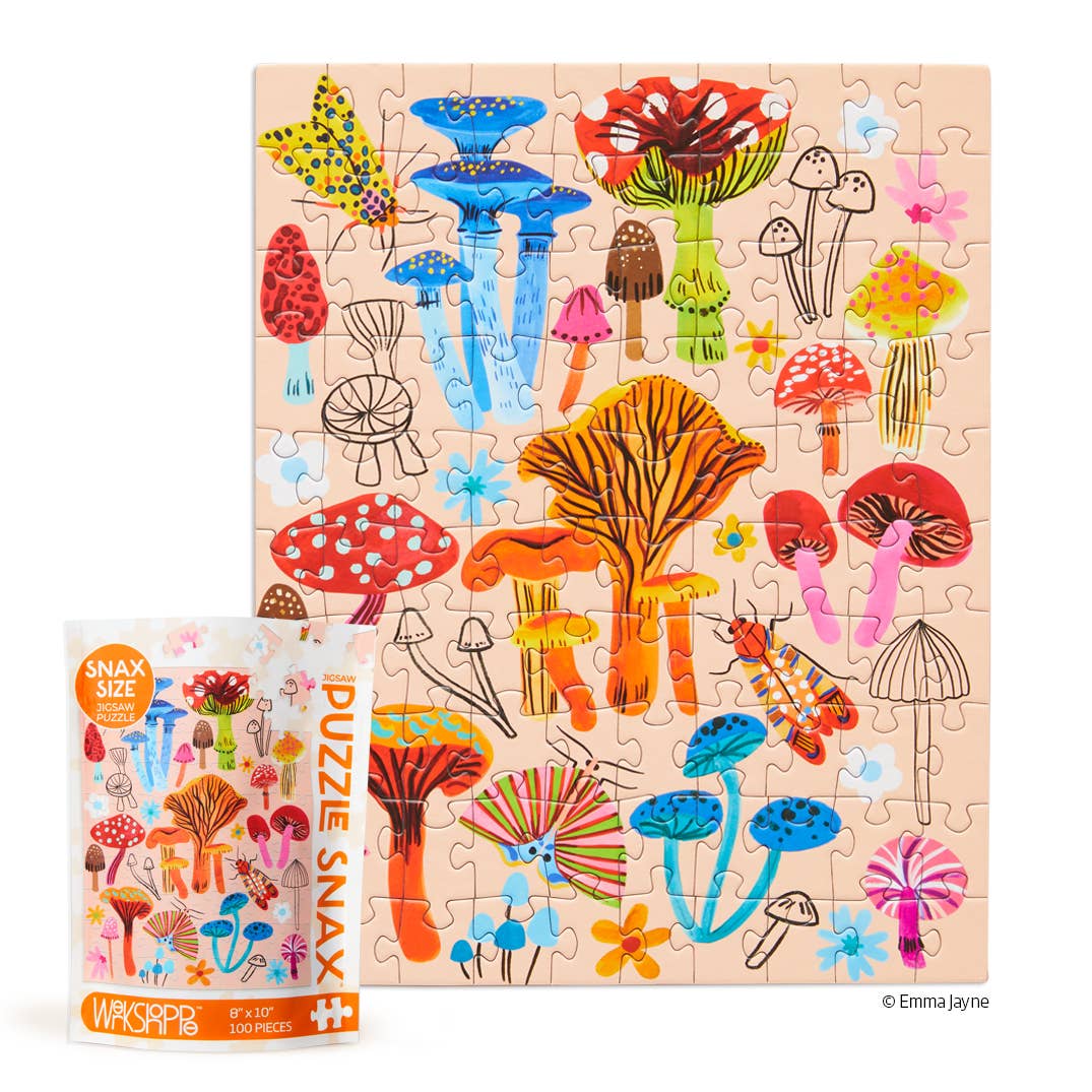 Mushroom Patch | 100 Piece Jigsaw Puzzle