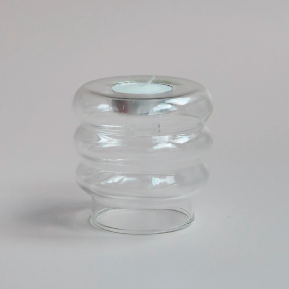 Tealight & Taper Candle Holders -Clear