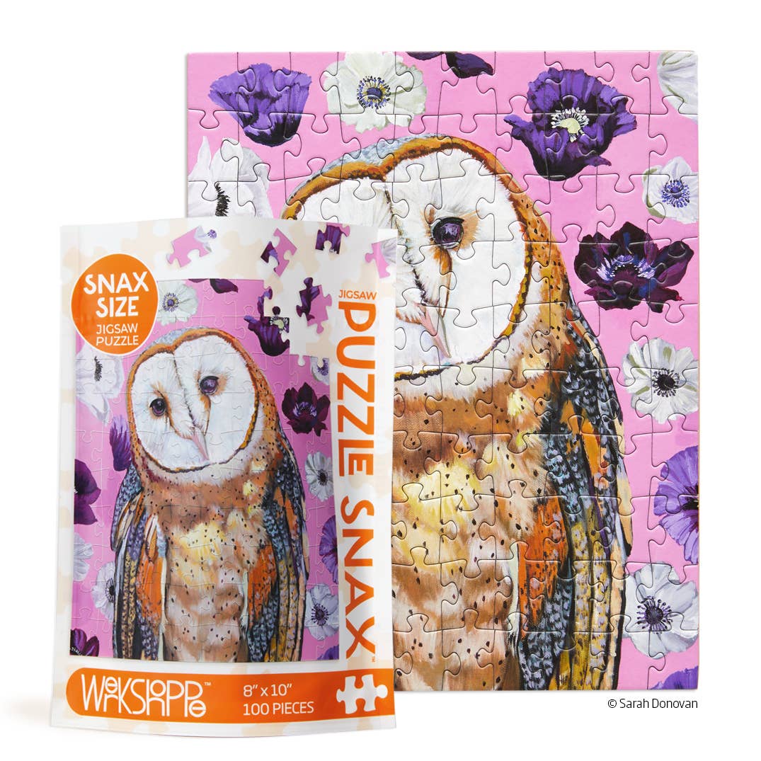 Barn Owl | 100 Piece Puzzle Snax