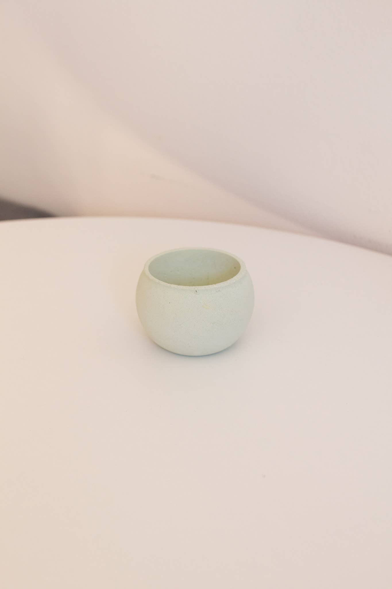 Concrete Pot / Planter / Tea Light Candle Holder -Green