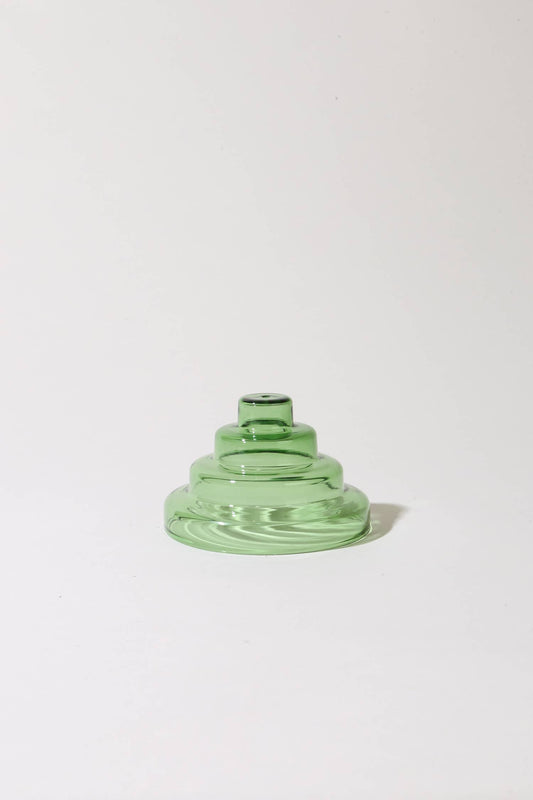 Glass Meso Incense Holder - Verde