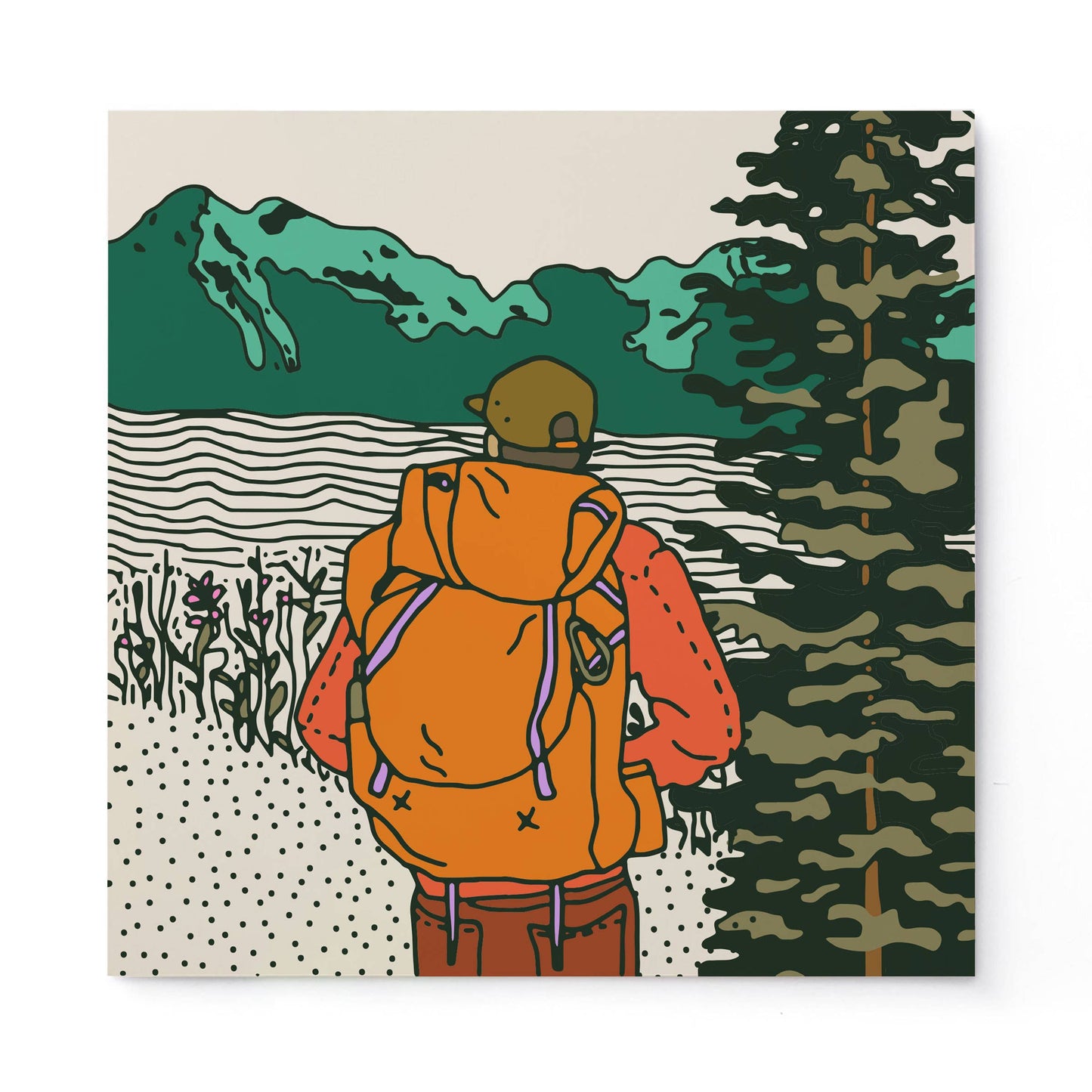 Backcountry Hike Print (10x10)